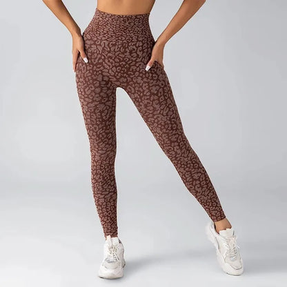 Seamless Leopard Leggings - Butt-Lift Fit and Comfort