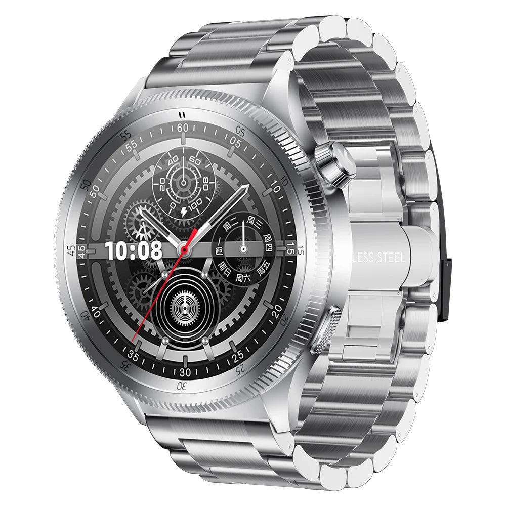 KUMI Gear GT3 AMOLED Smart Watch - AI Voice and Bluetooth Calling