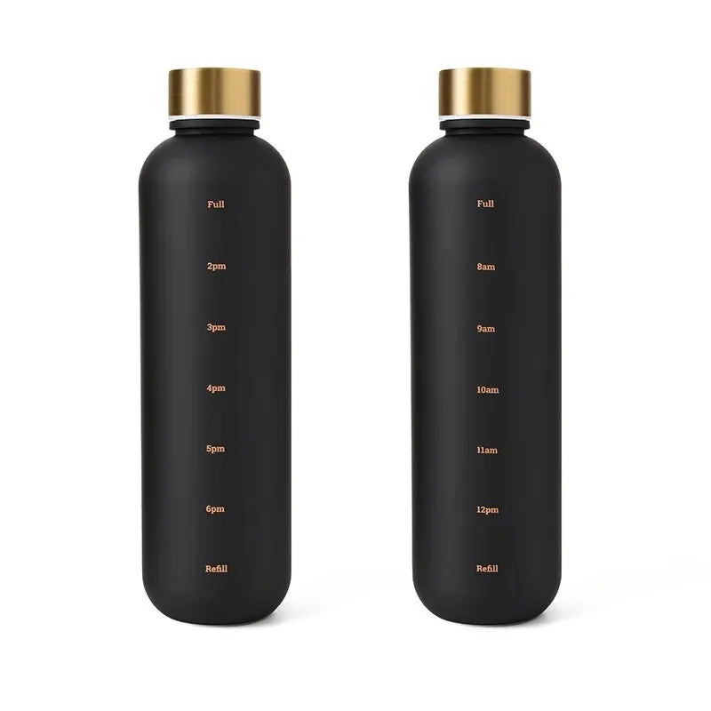 Motivational Water Bottle - Time Marker and Leak-Resistant Hydration