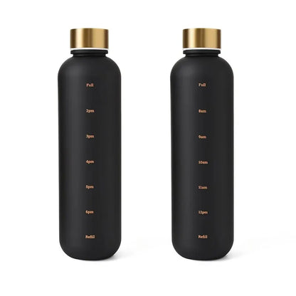 Motivational Water Bottle - Time Marker and Leak-Resistant Hydration