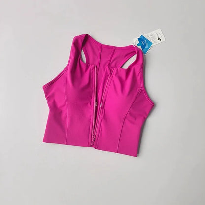 Front-Zip Sports Bra - High Support and Easy On and Off