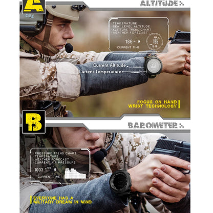 North Edge Military Sport Watch - Altimeter Barometer Compass