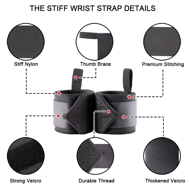 Weightlifting Wrist Wraps - Secure Support For Heavy Lifts
