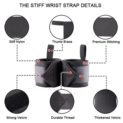 Weightlifting Wrist Wraps - Secure Support For Heavy Lifts