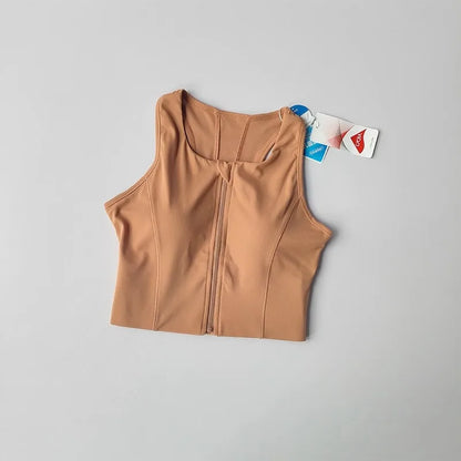 Front-Zip Sports Bra - High Support and Easy On and Off