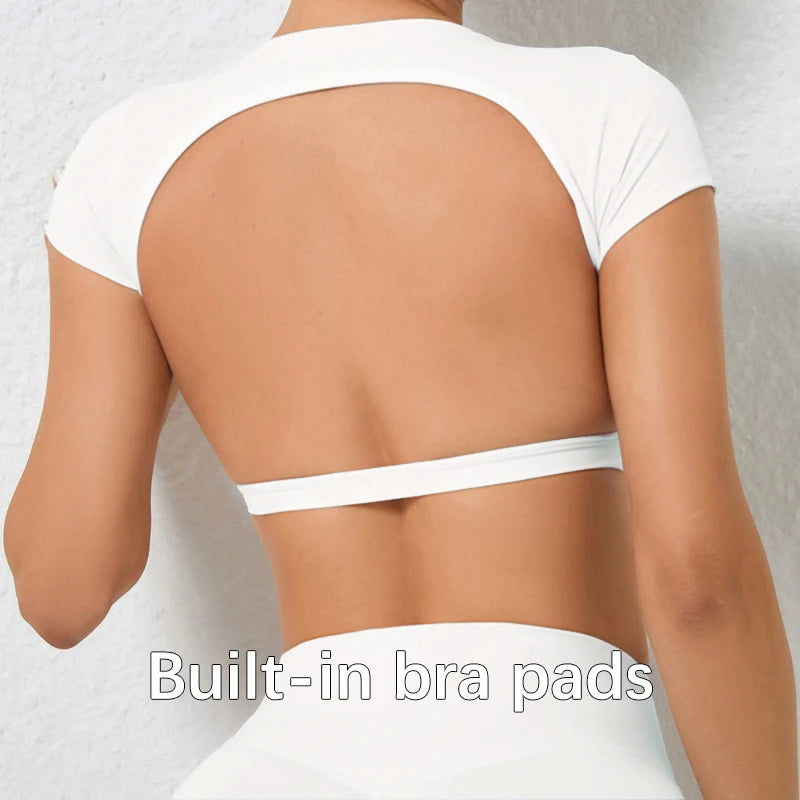 Workout Crop Top - Breathable Comfort and Flexible Fit