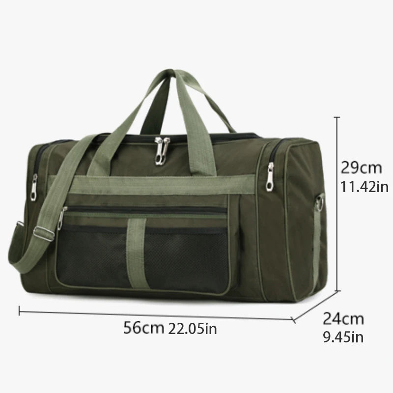 Large Capacity Travel Duffel Bag - Portable Shoulder Handbag